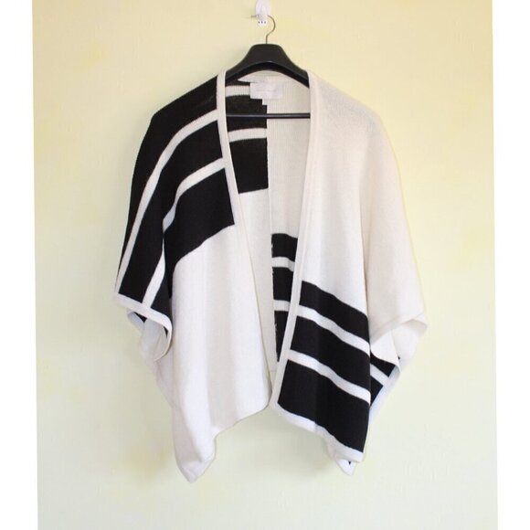 Brochu Walker alpaca & wool blend Cardigan Size One Size Shawl color block Peru - Picture 7 of 9